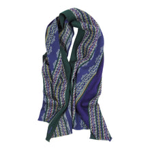 Load image into Gallery viewer, Kenzo Green/Purple Scarf
