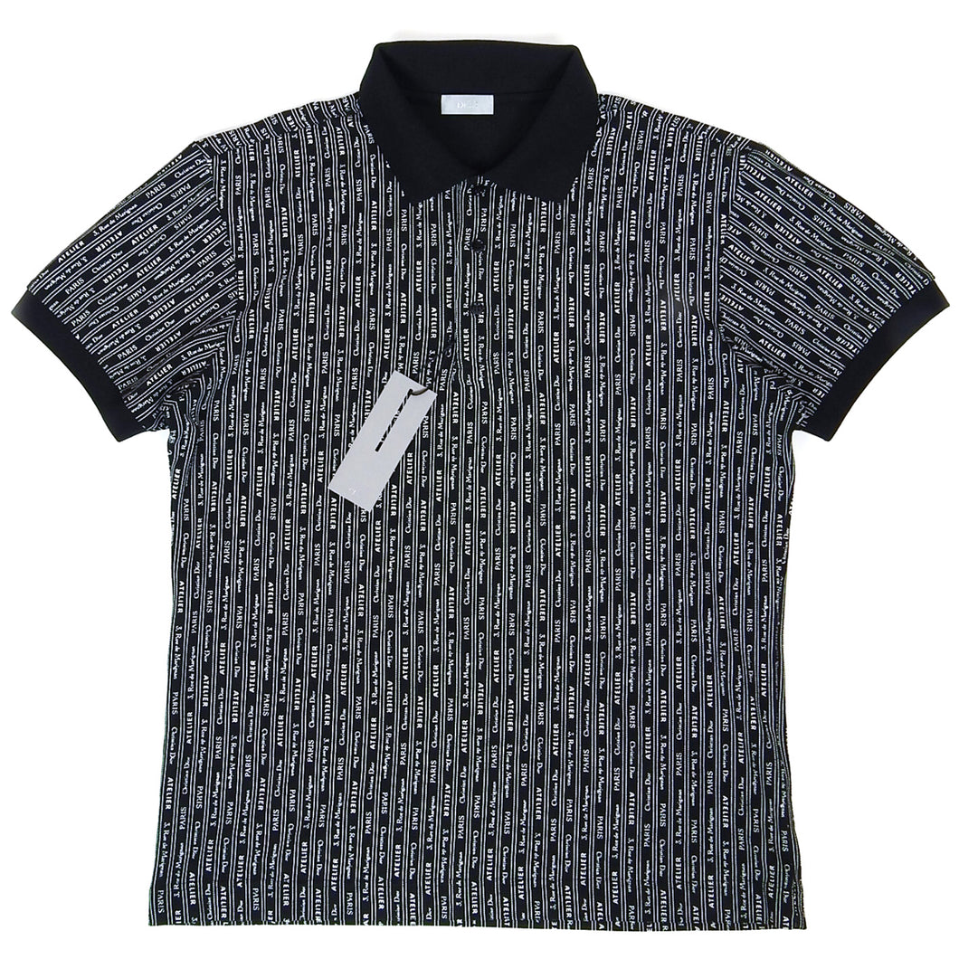 Dior Homme All Over Logo Polo Size Large