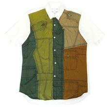 Load image into Gallery viewer, Comme Des Garçons SHIRT Military Patchwork Button Up Size Medium
