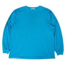 Load image into Gallery viewer, Auralee Teal LS T-Shirt Size 4
