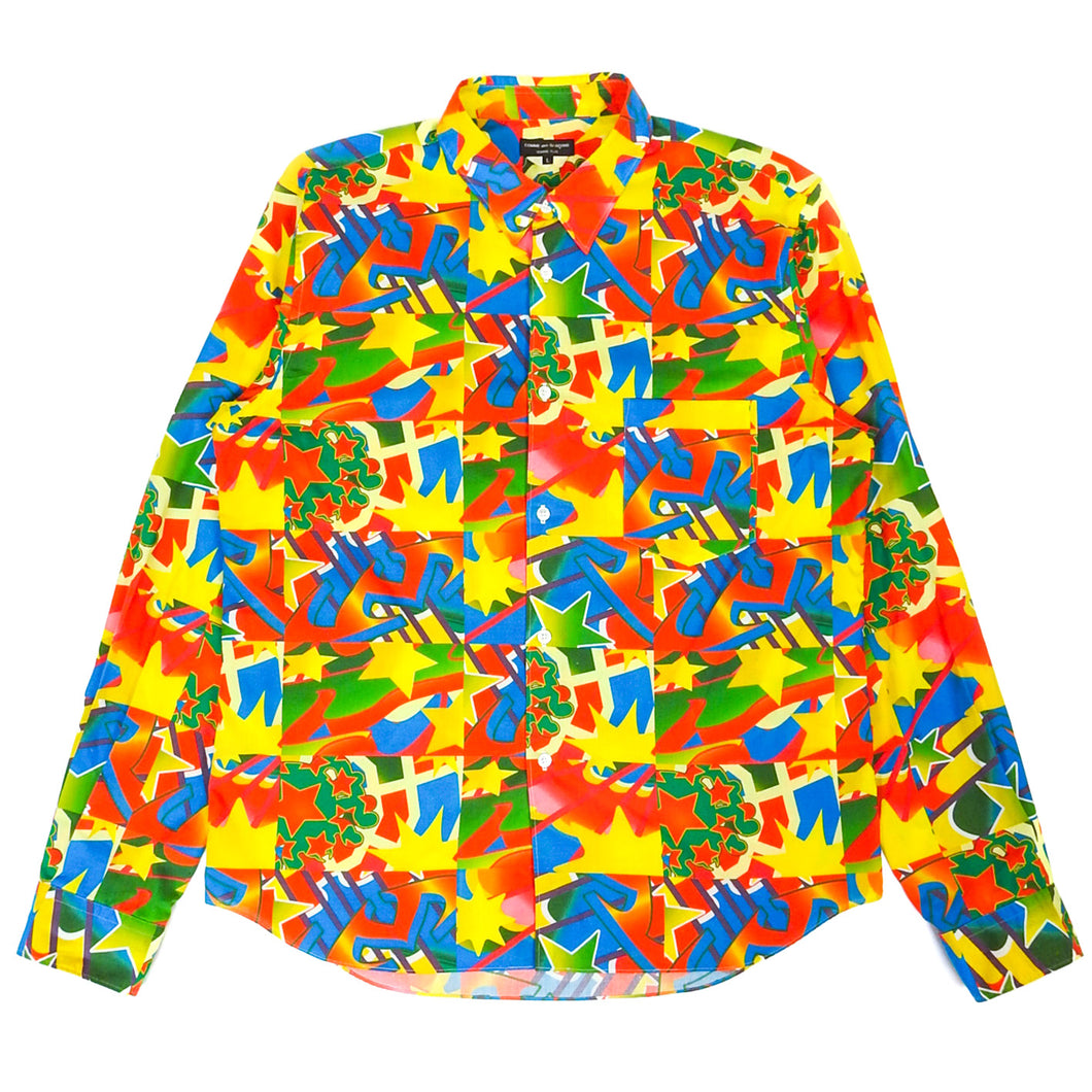 Comme Des Garçons Homme Plus 90s Graphic Button Up Size Large