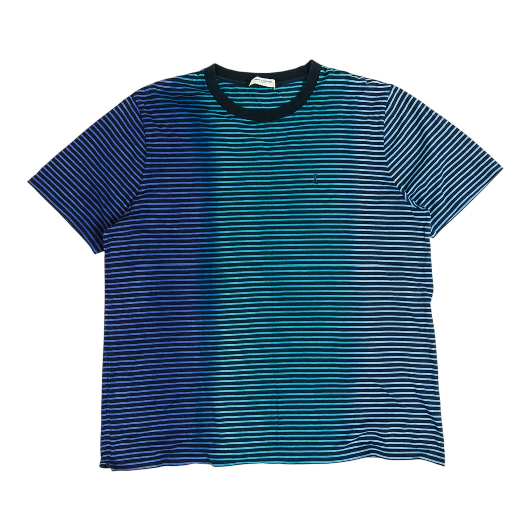 Saint Laurent Paris Striped T-Shirt Size XL