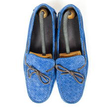 Load image into Gallery viewer, Bottega Veneta Woven Suede Boat Shoes Size 41.5
