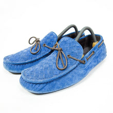 Load image into Gallery viewer, Bottega Veneta Woven Suede Boat Shoes Size 41.5

