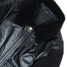 Load image into Gallery viewer, Ami Leather and Shearling Jacket Size Medium
