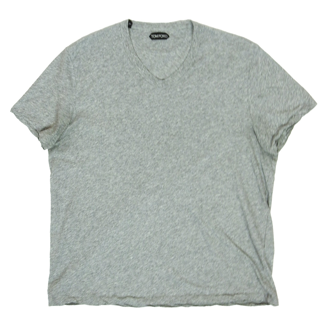 Tom Ford Grey V Neck T-Shirt Size 56