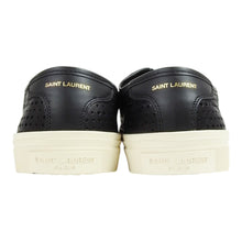 Load image into Gallery viewer, Saint Laurent Paris Black Perforated Leather Sneakers Size 42.5
