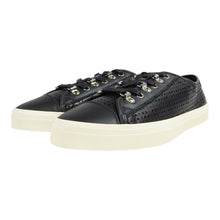 Load image into Gallery viewer, Saint Laurent Paris Black Perforated Leather Sneakers Size 42.5
