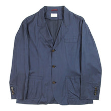 Load image into Gallery viewer, Brunello Cucinelli Navy Unlined Blazer Size 3XL
