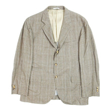Load image into Gallery viewer, Brunello Cucinelli Brown Check Blazer Size 56
