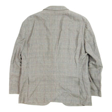 Load image into Gallery viewer, Brunello Cucinelli Grey and Blue Check Blazer Size 58
