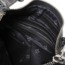 Load image into Gallery viewer, John Varvatos Black Embossed Leather Side Bag

