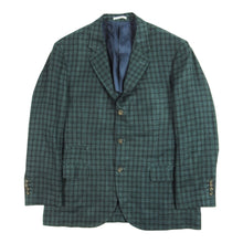 Load image into Gallery viewer, Brunello Cucinelli Green Check Blazer Size 58
