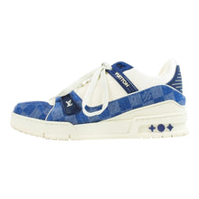 Load image into Gallery viewer, Louis Vuitton Denim Damier Sneakers Size 8.5
