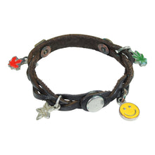 Load image into Gallery viewer, Dsquared Leather Charm Bracelet
