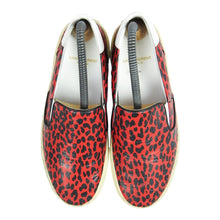 Load image into Gallery viewer, Saint Laurent Red Leopard Slip-Ons Size 39
