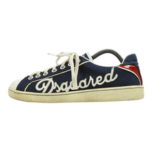 Load image into Gallery viewer, Dsquared2 Cavnas Blue Sneakers Size 9.5

