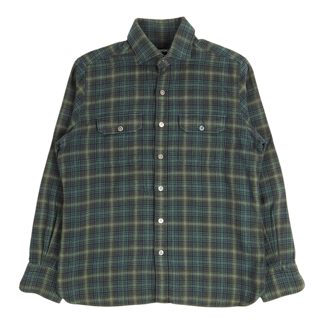 Tom Ford Plaid LS Shirt Size 43