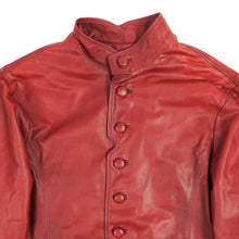 Load image into Gallery viewer, John Varvatos Red Leather Jacket Size 48
