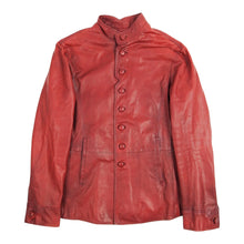 Load image into Gallery viewer, John Varvatos Red Leather Jacket Size 48
