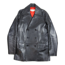 Load image into Gallery viewer, Marni Double Breasted Leather Coat Size 46
