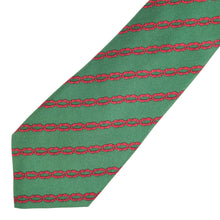 Load image into Gallery viewer, Hermes Green Striped Tie
