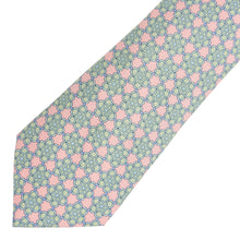 Load image into Gallery viewer, Hermes Green/Pink Geometric Tie
