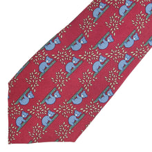 Load image into Gallery viewer, Hermes Red Bear Tie
