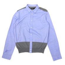 Load image into Gallery viewer, 08Sircus Blue/Grey Button Up Knit Size 48
