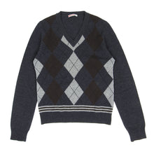 Load image into Gallery viewer, Prada Argyle V Neck Sweater Size 46
