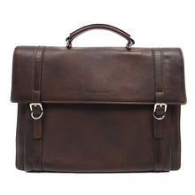 Load image into Gallery viewer, Brunello Cucinelli Brown Leather Briefcase
