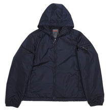Load image into Gallery viewer, Prada Navy Insulated Hooded Jacket Size XXL
