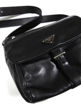 Load image into Gallery viewer, Prada Black Leather Crossbody Bag
