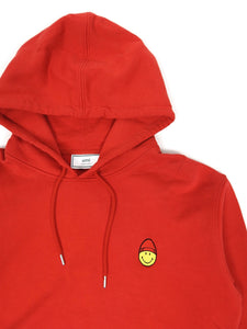 AMI Red Smiley Hoodie Size Large