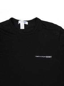 Comme Des Garçons SHIRT Black Logo T-Shirt Size XL