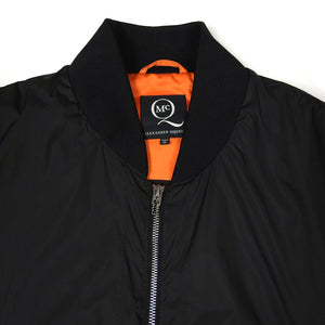McQ by Alexander McQueen Black Bomber Jacket Size 50