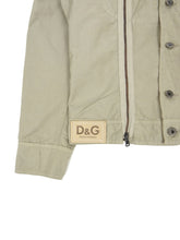 Load image into Gallery viewer, Dolce &amp; Gabbana Beige Zip Trucker Jacket Size Medium
