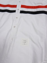 Load image into Gallery viewer, Thom Browne White Tricolour Oxford Shirt Size 1
