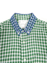 Load image into Gallery viewer, Sacai Green Check Button Up Size 2
