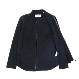 Our Legacy Navy Suede Zip Jacket Size 46