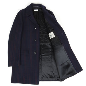 Dries Van Noten Striped Overcoat Size 48