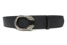 Load image into Gallery viewer, Gucci Black Leather Dionysus Belt Size 90
