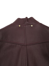 Load image into Gallery viewer, Paul Smith Burgundy Cropped Leather Jacket Size Large
