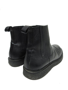 Saint Laurent Black Leather Chelsea Boot Size 42