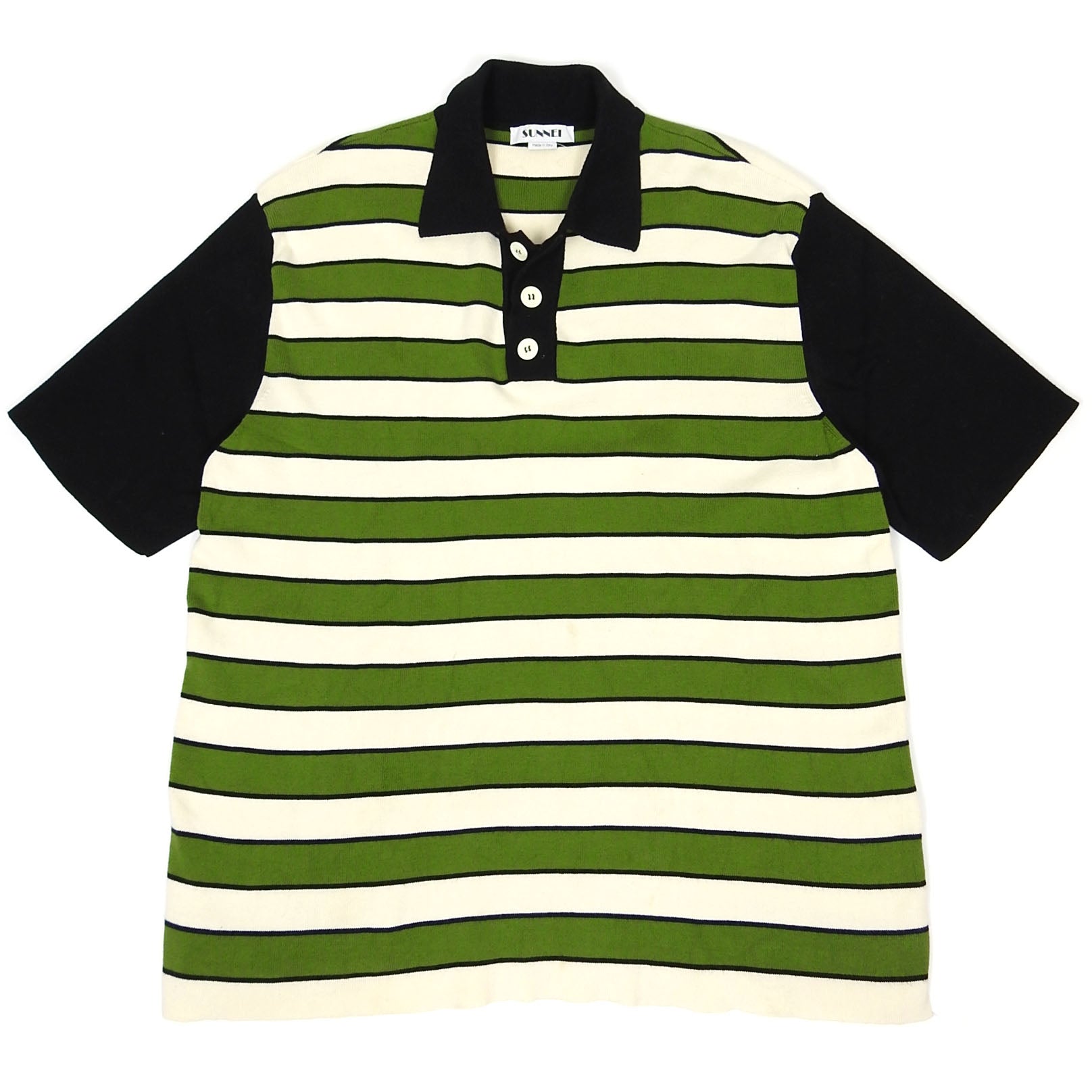 Sunnei Stripe Knit Polo Size Medium