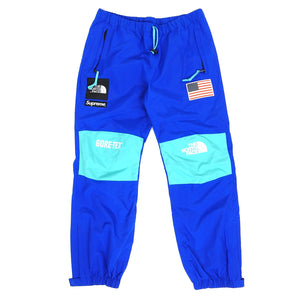 Supreme x The North Face Blue Gore-tex Expedition Track Pants Size