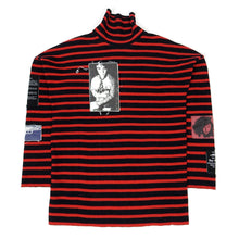Load image into Gallery viewer, Raf Simons AW&#39;01 Riot Riot Riot Patch Turtleneck Sweater Size 46
