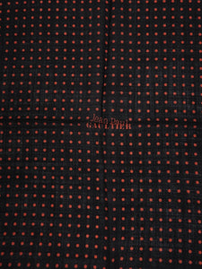 Jean Paul Gaultier Wool Polka Dot Scarf Black/Red