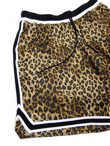 John Elliot Leopard Print Mesh Shorts Size 1