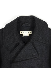 Load image into Gallery viewer, Marni Charcoal Wool Peacoat Size 48
